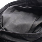 Prada Shoulder Bag Black Nylon Leather Triangle Logo — view 5