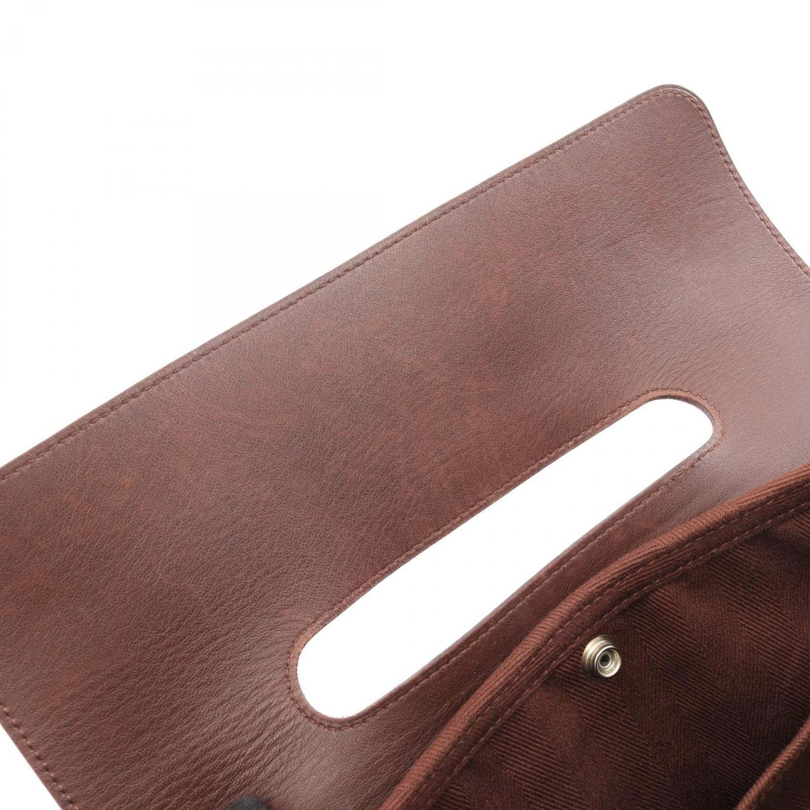 Hermes Handbag Valparaiso PM Brown Canvas Leather — view 5