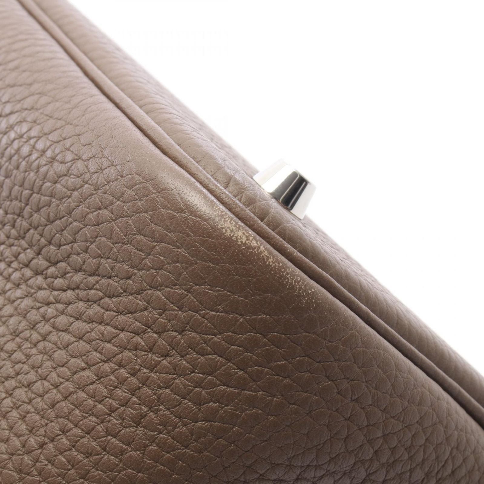 Hermes Picotin Lock MM Etoupe Leather Handbag — view 8
