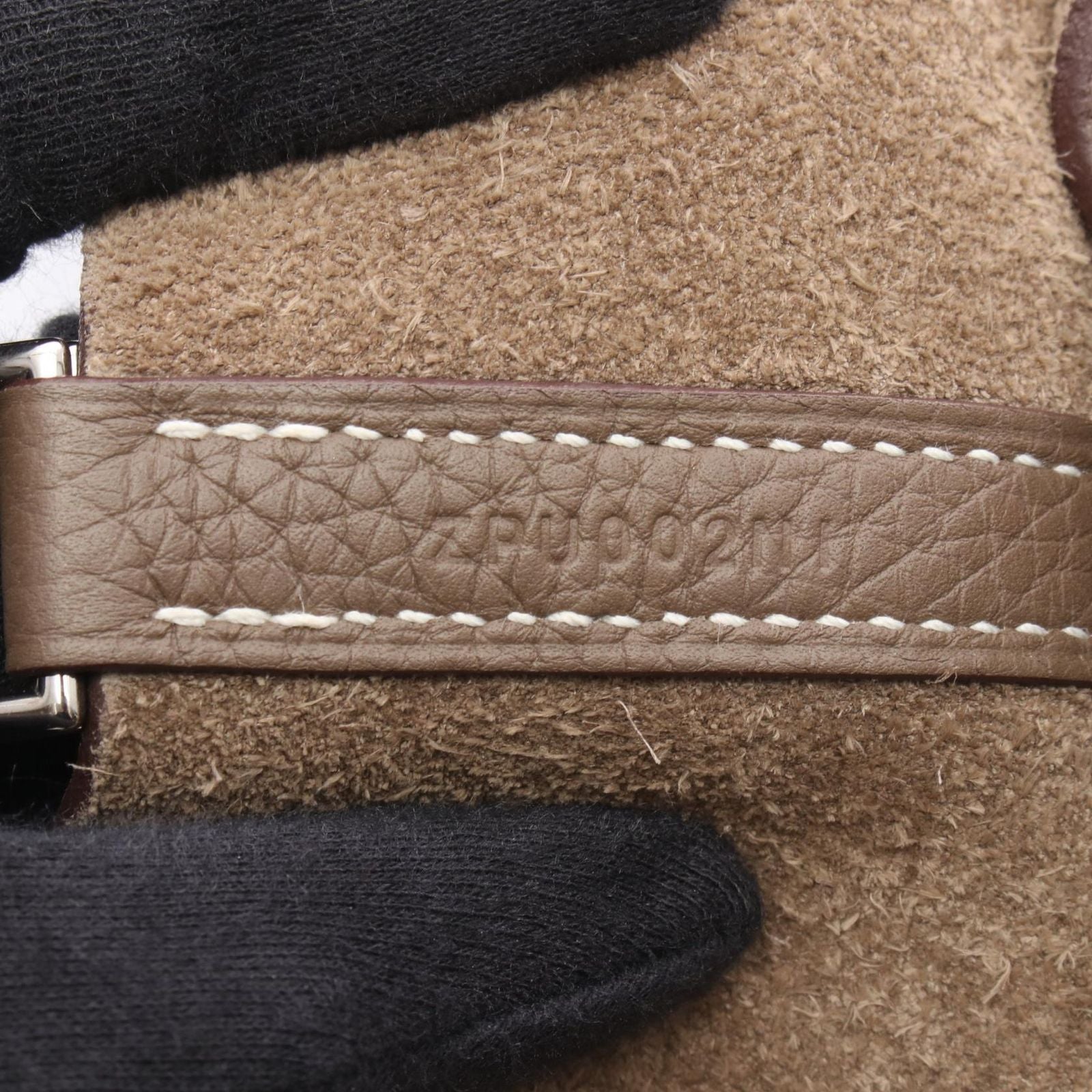 Hermes Picotin Lock MM Etoupe Leather Handbag — view 5