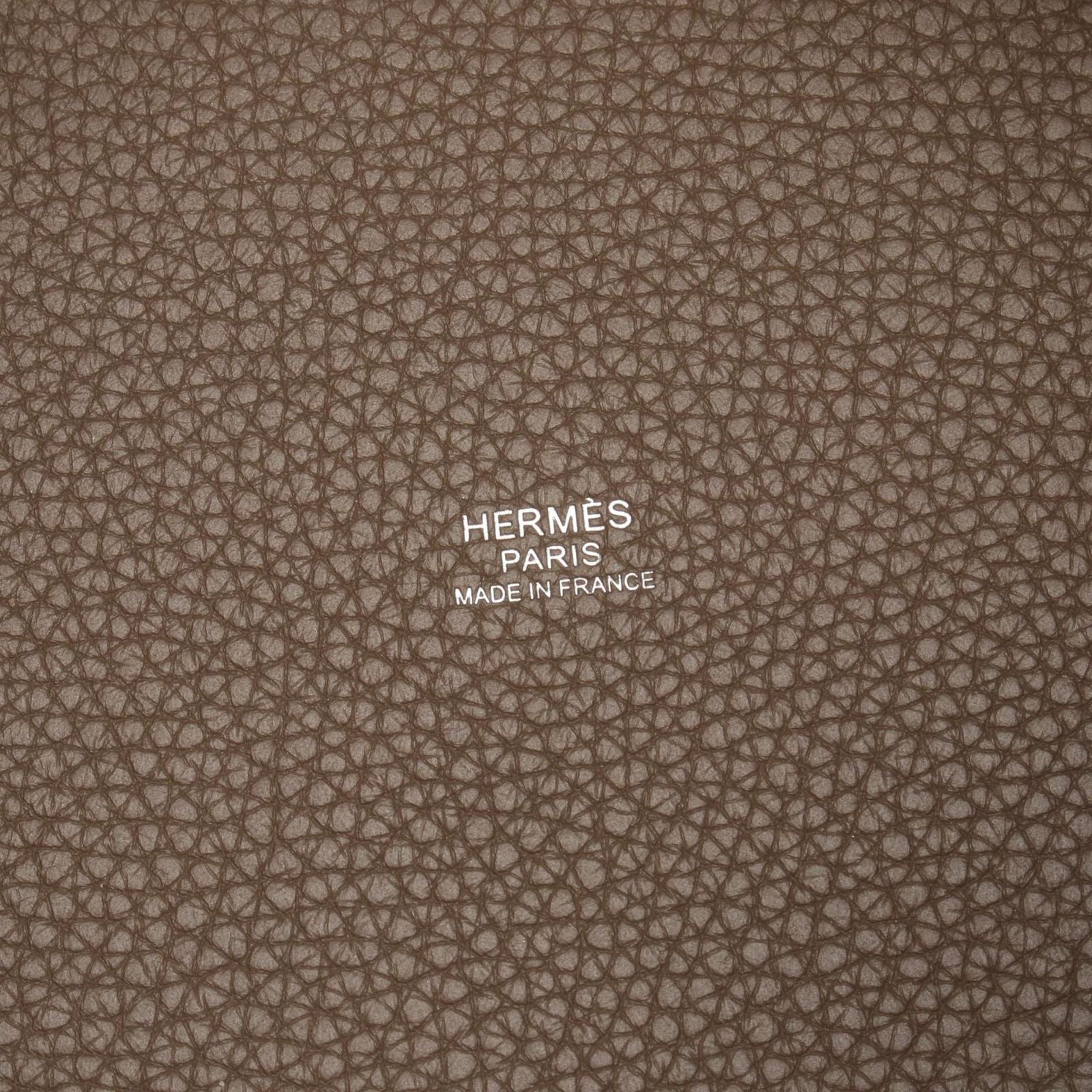 Hermes Picotin Lock MM Etoupe Leather Handbag — view 4