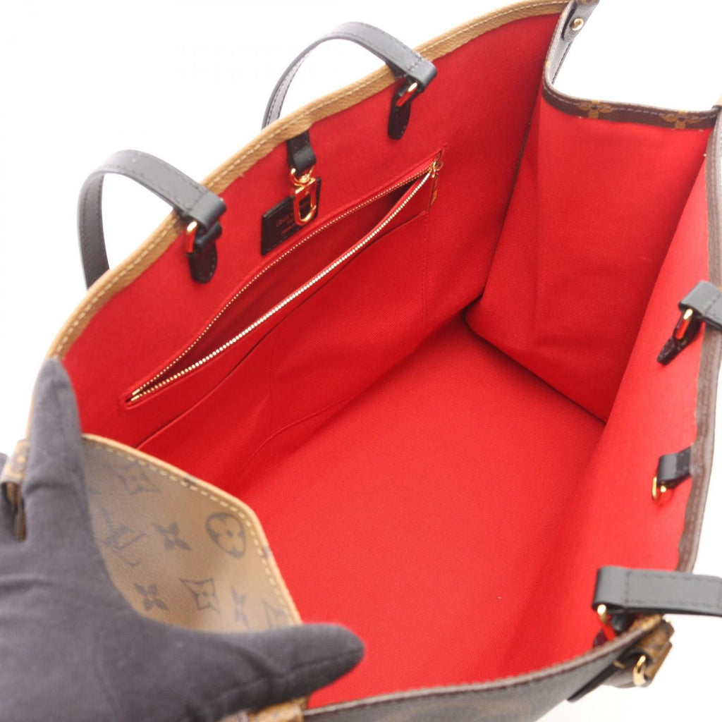 Louis Vuitton Shoulder Bag On The Go GM Canvas Leather — view 3