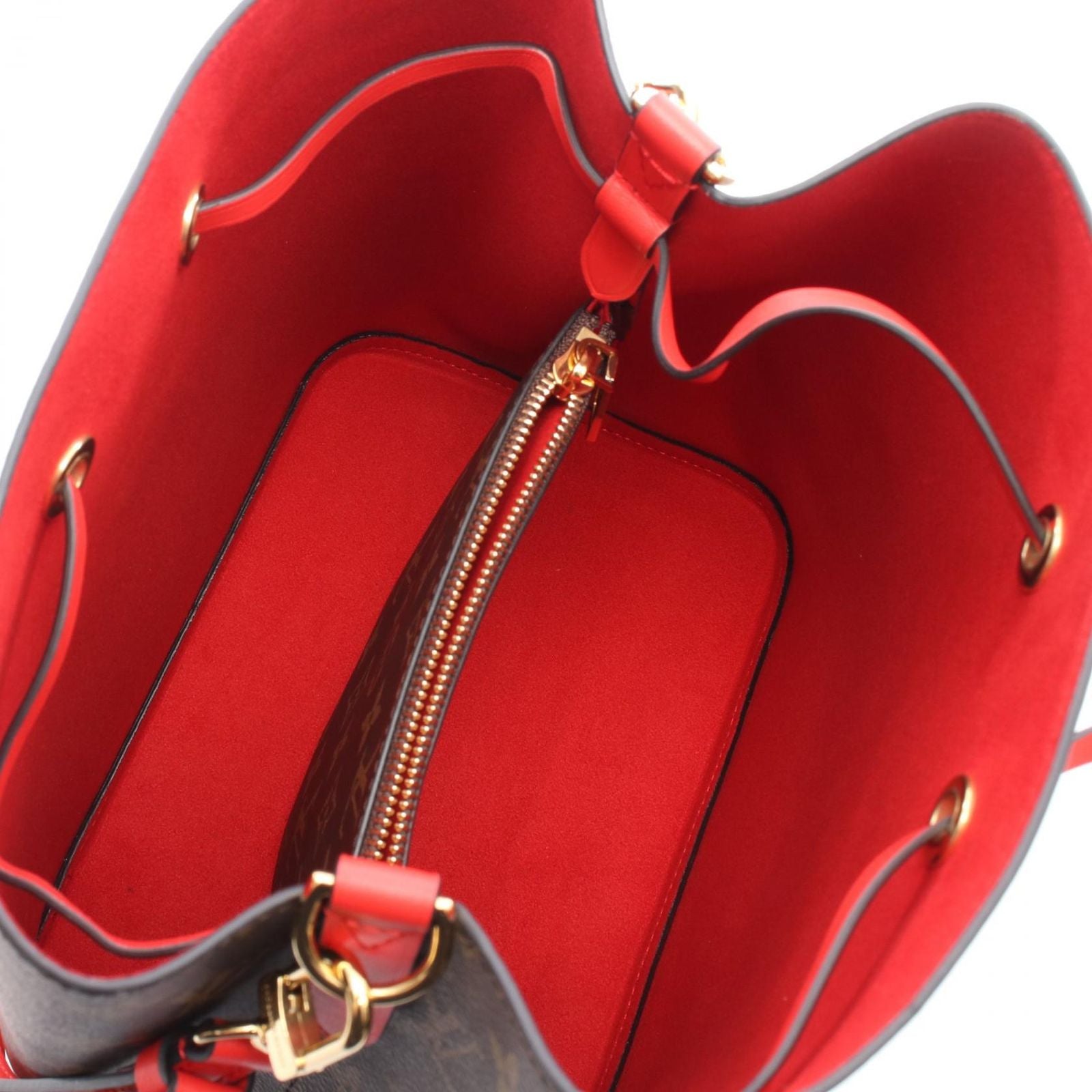 Louis Vuitton Shoulder Bag Neo Noe Coquelicot Canvas Leather — view 3