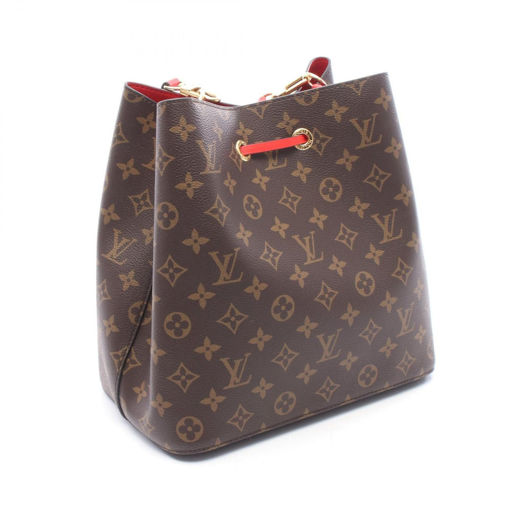 Louis Vuitton Shoulder Bag Neo Noe Coquelicot Canvas Leather — view 2