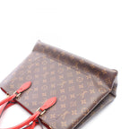 Louis Vuitton Tote Bag Flower 2-Way Coquelicot Canvas Leather — view 6