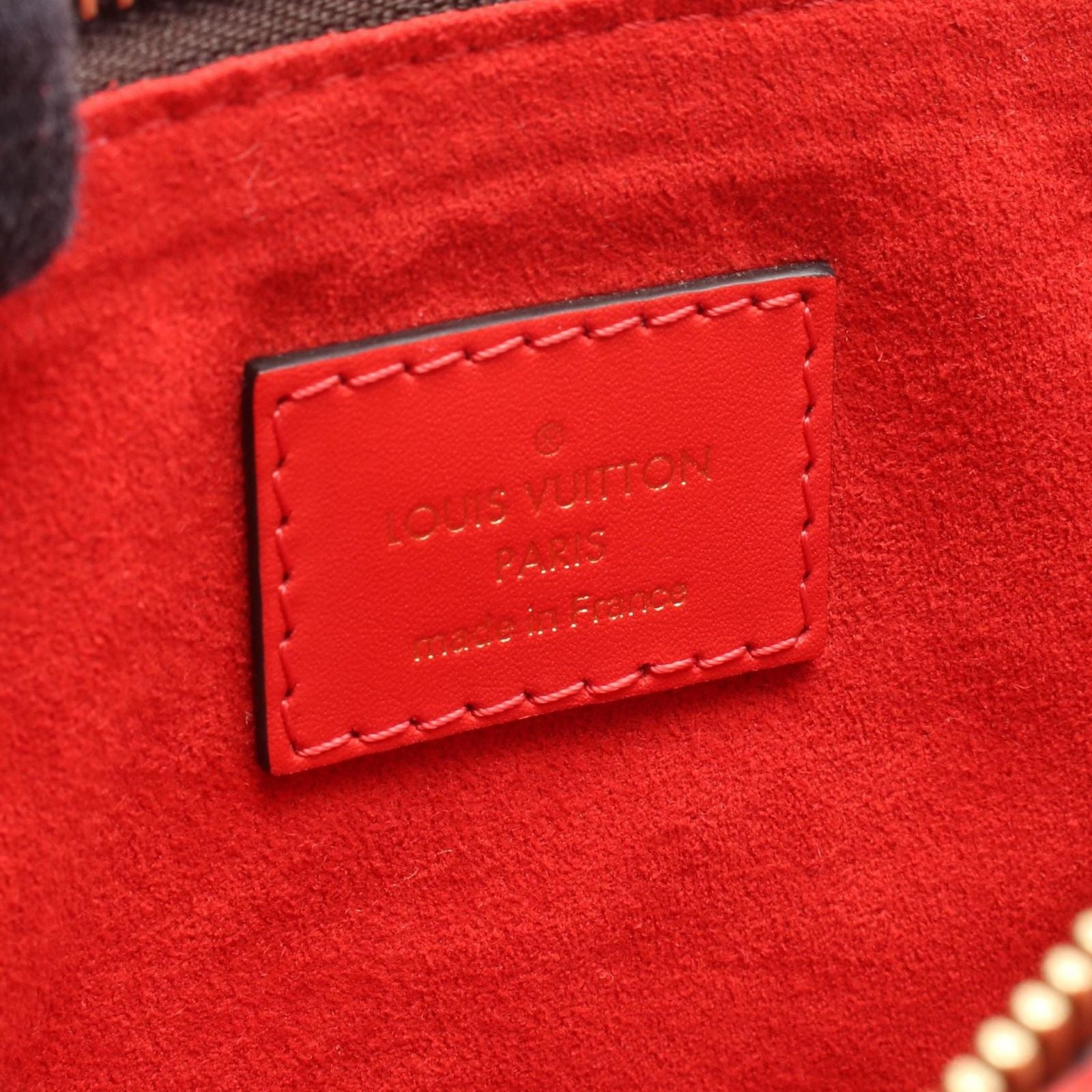 Louis Vuitton Tote Bag Flower 2-Way Coquelicot Canvas Leather — view 4