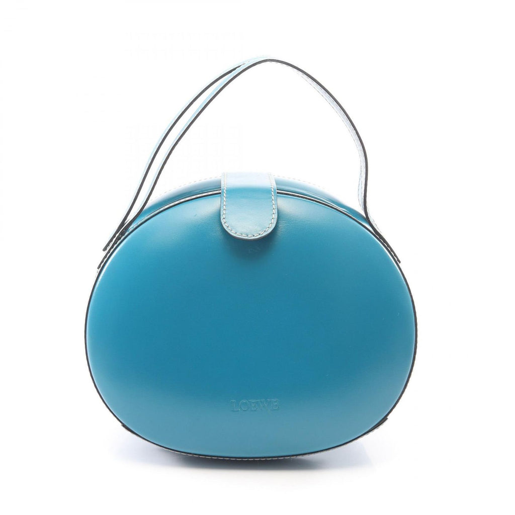 Loewe Round Turquoise Blue Leather Handbag