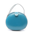 Loewe Round Turquoise Blue Leather Handbag