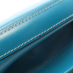 Loewe Round Turquoise Blue Leather Handbag — view 6