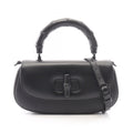 Gucci Bamboo Diva 2-Way Black Leather Handbag