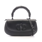 Gucci Bamboo Diva 2-Way Black Leather Handbag