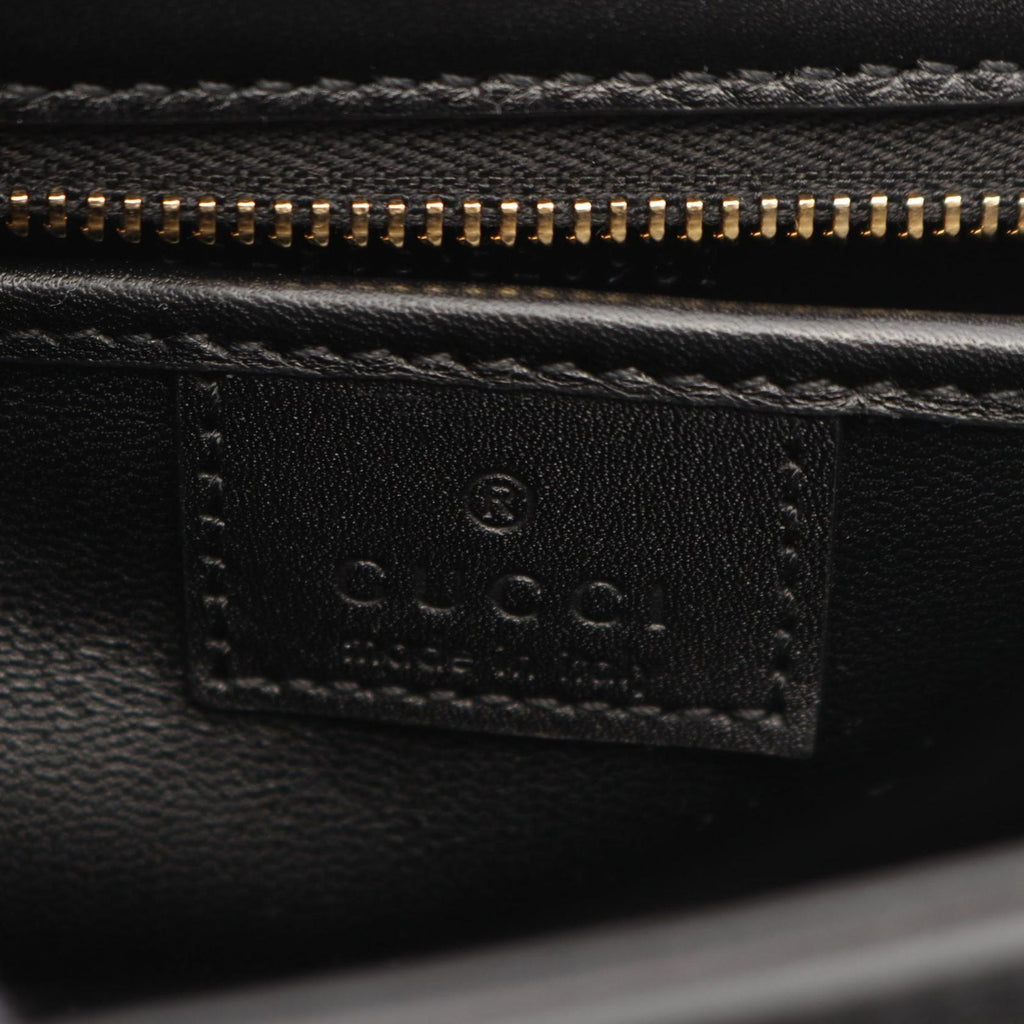 Gucci Bamboo Diva 2-Way Black Leather Handbag — view 4