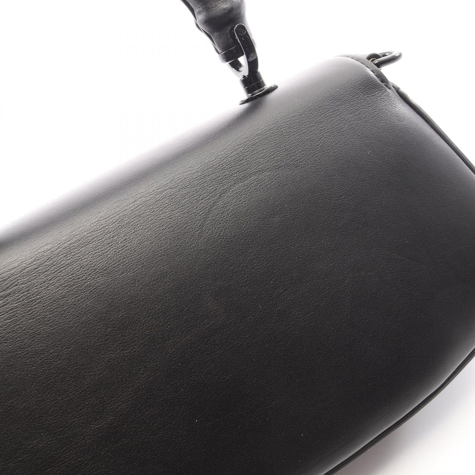 Gucci Bamboo Diva 2-Way Black Leather Handbag — view 6