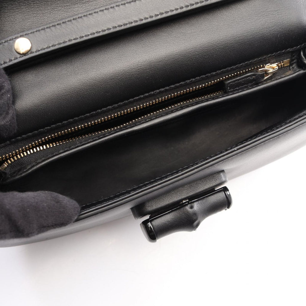 Gucci Bamboo Diva 2-Way Black Leather Handbag — view 3