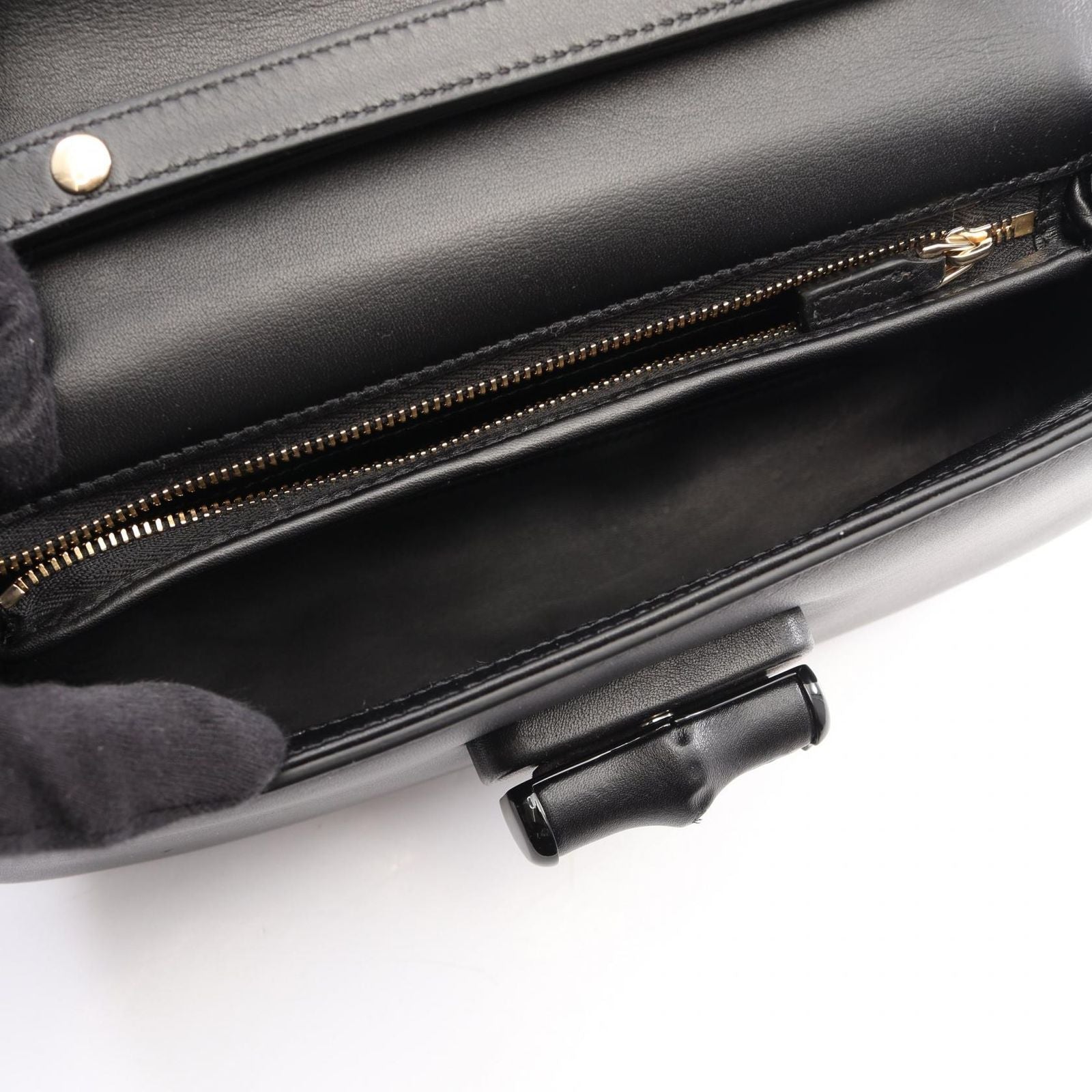 Gucci Bamboo Diva 2-Way Black Leather Handbag — view 3