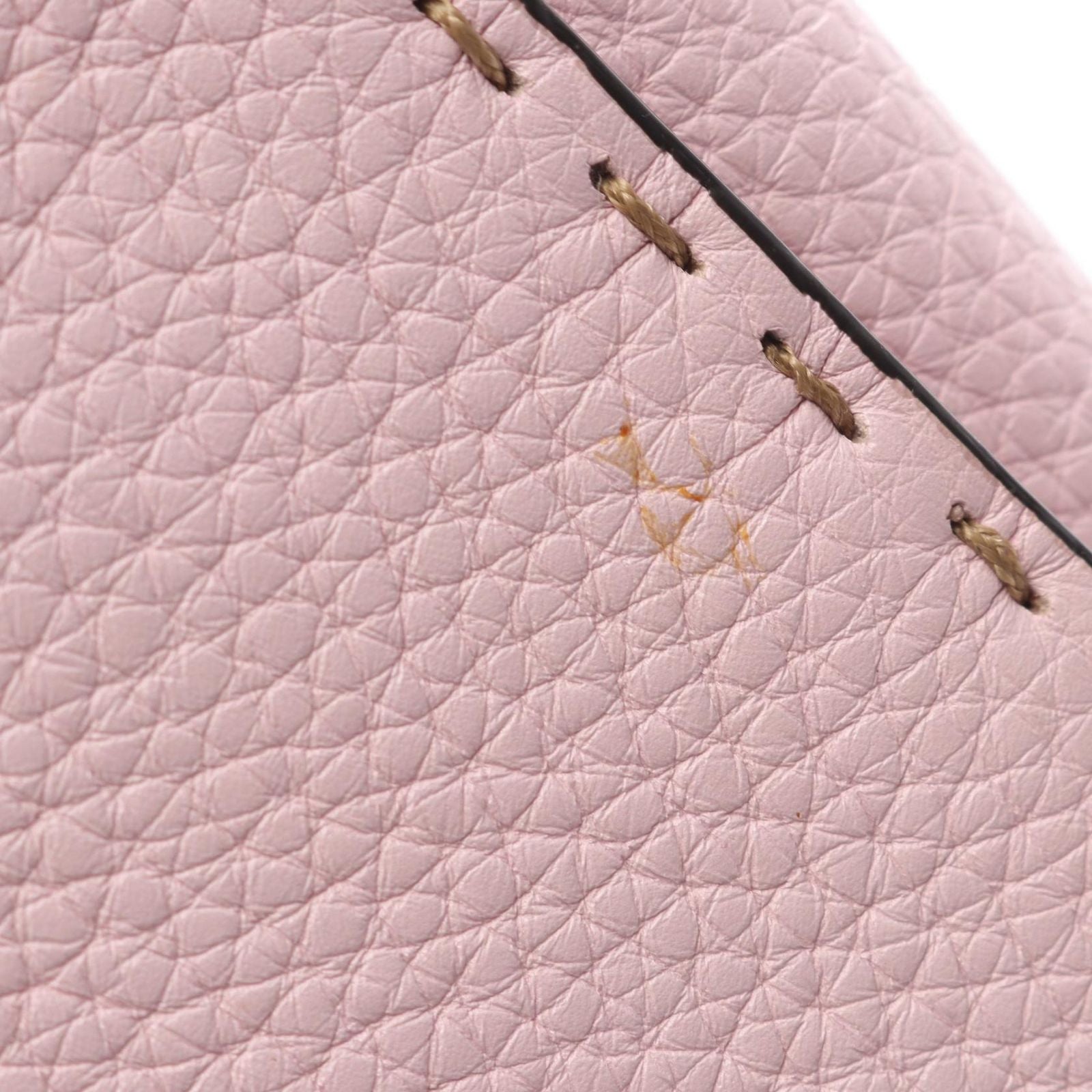Fendi Mini Peekaboo Selleria 2-Way Light Pink Leather Handbag — view 6
