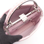 Fendi Mini Peekaboo Selleria 2-Way Light Pink Leather Handbag — view 3