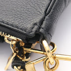 Louis Vuitton Shoulder Bag Multy Pochette Accessory Soir Noir Leather — view 7