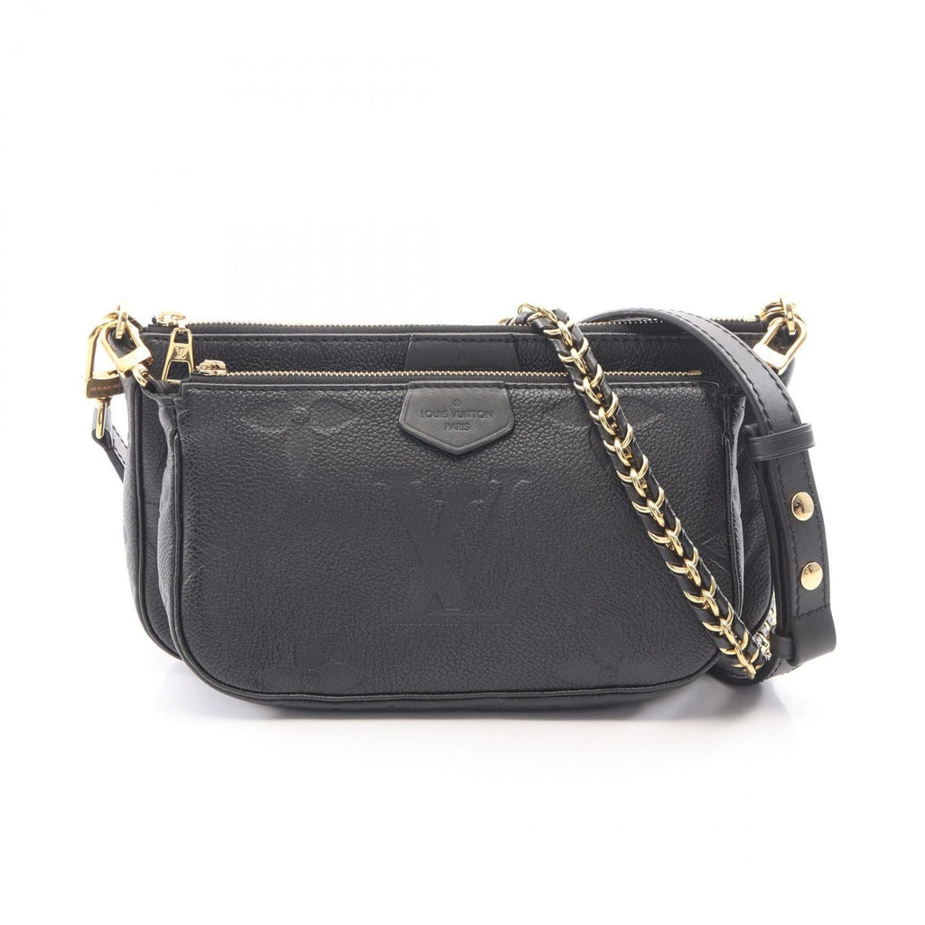 Louis Vuitton Shoulder Bag Multy Pochette Accessory Soir Noir Leather
