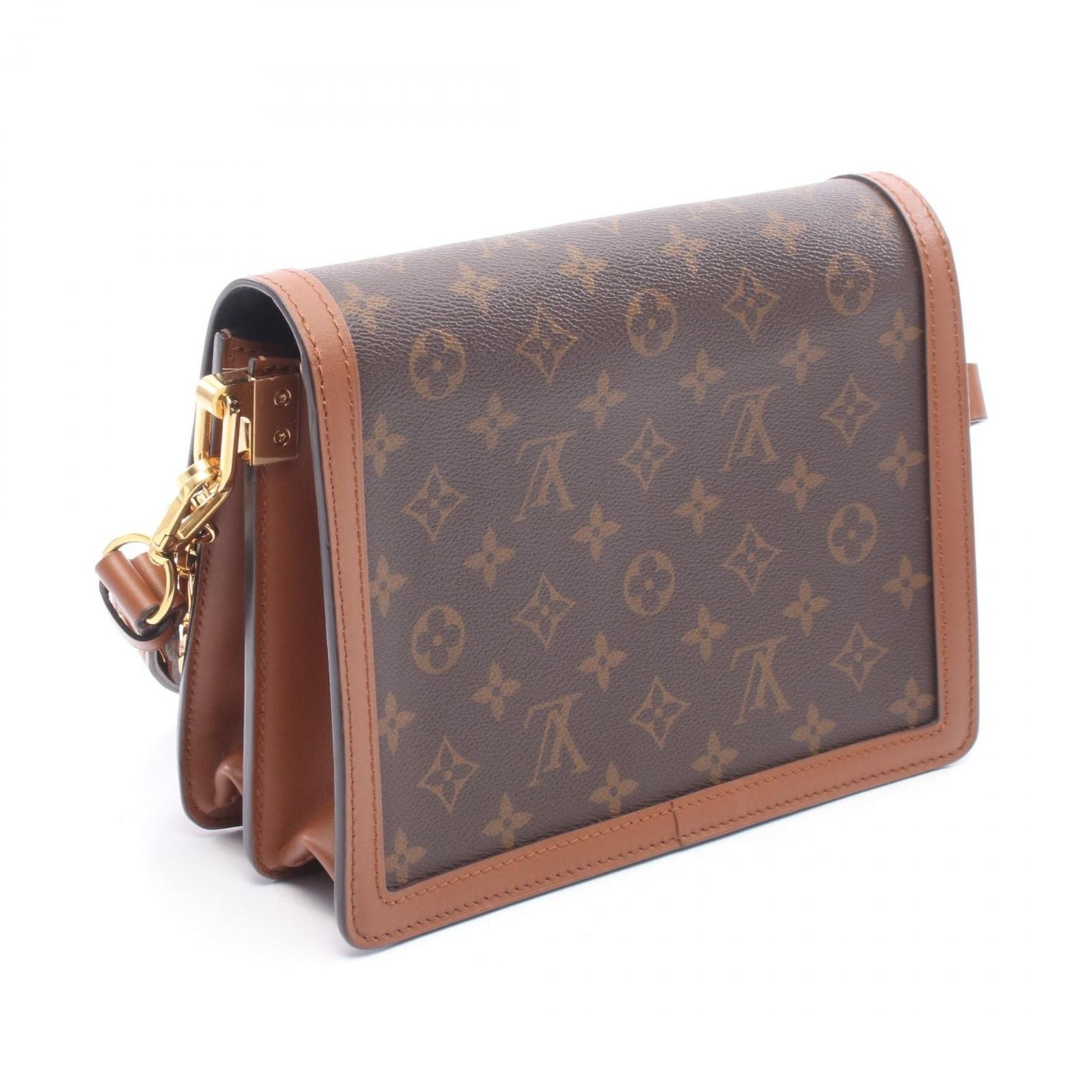 Louis Vuitton Shoulder Bag Dauphine MM Canvas Leather — view 2