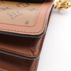 Louis Vuitton Shoulder Bag Dauphine MM Canvas Leather — view 6