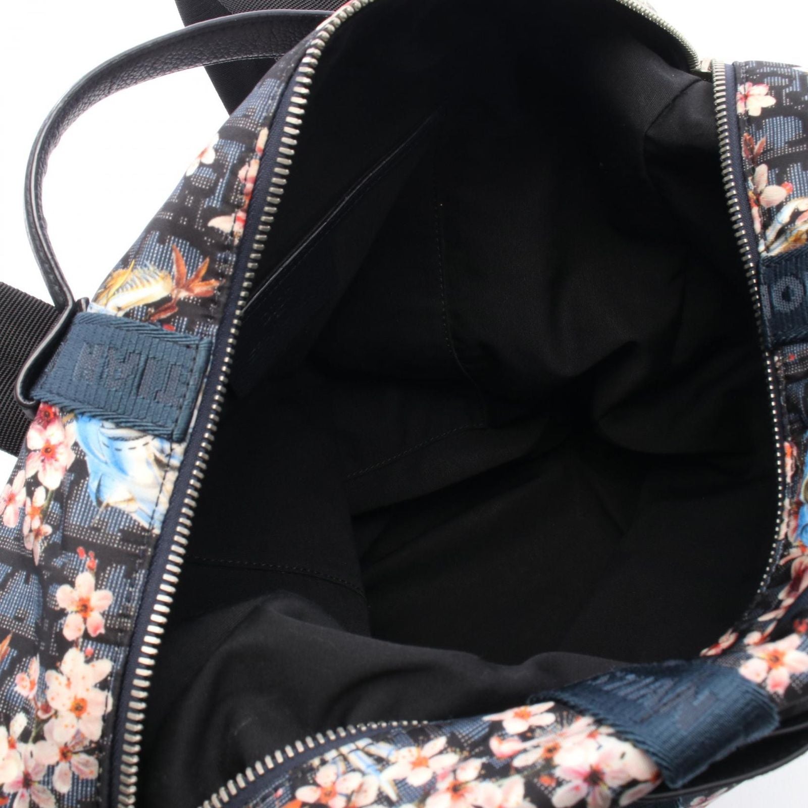 Dior Backpack Hajime Sorayama Dinosaur Robo Oblique Navy Multi Nylon Leather — view 3