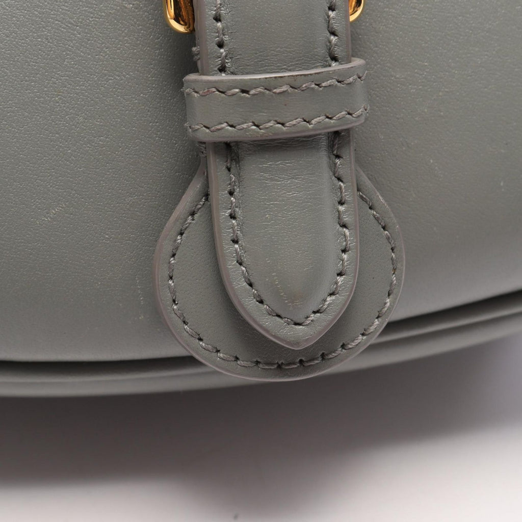 Dior Shoulder Bag Bobby Gray Leather — view 8