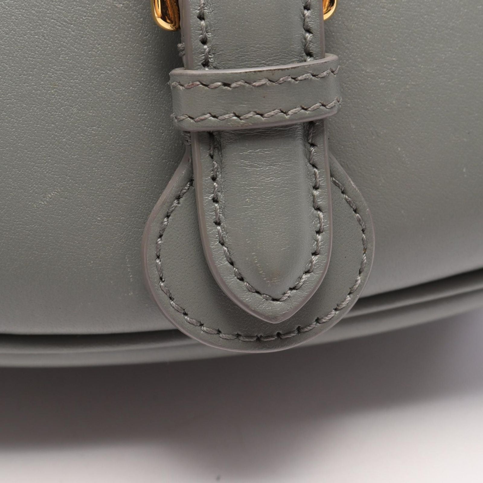 Dior Shoulder Bag Bobby Gray Leather — view 8