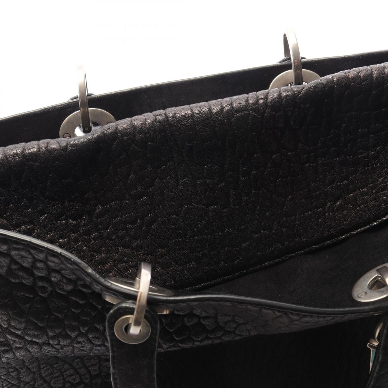 Dior Diorissimo Medium 2-Way Black Tote Bag — view 8