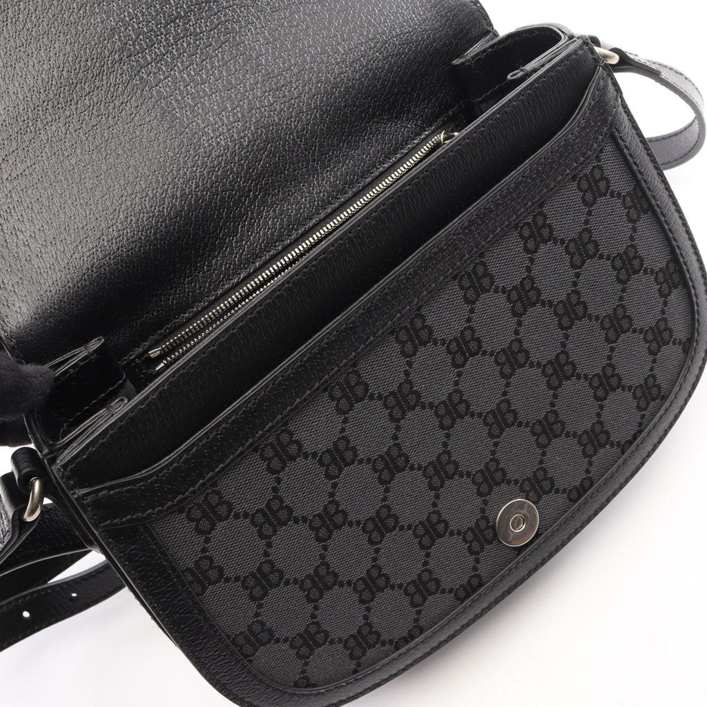 Gucci Shoulder Bag the Hacker Project Black Navy Red Canvas Leather — view 5