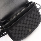Gucci Shoulder Bag the Hacker Project Black Navy Red Canvas Leather — view 5