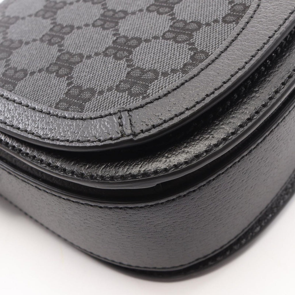 Gucci Shoulder Bag the Hacker Project Black Navy Red Canvas Leather — view 6