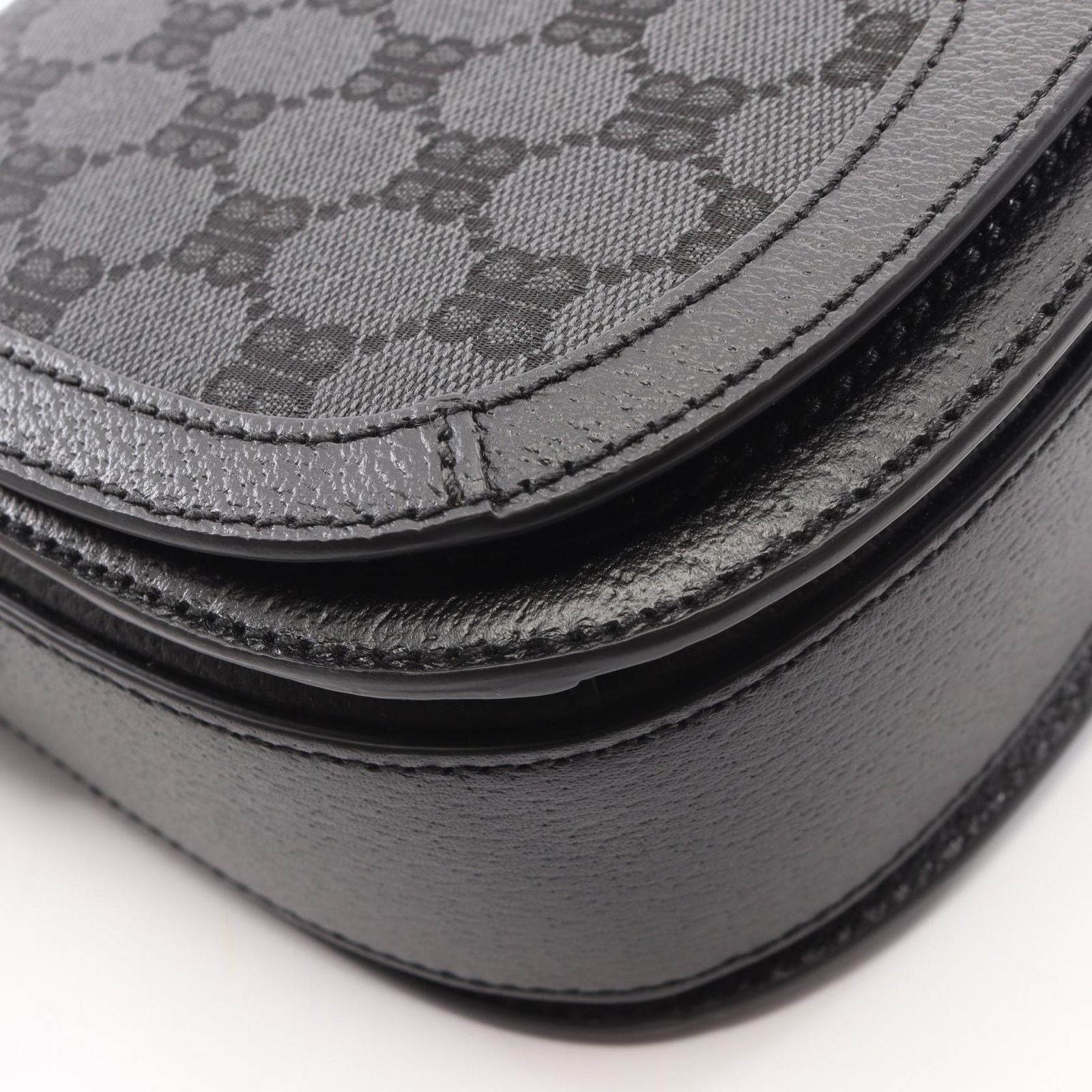 Gucci Shoulder Bag the Hacker Project Black Navy Red Canvas Leather — view 6