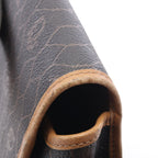 Dior Shoulder Bag Honeycomb Black Brown Canvas Leather — view 7