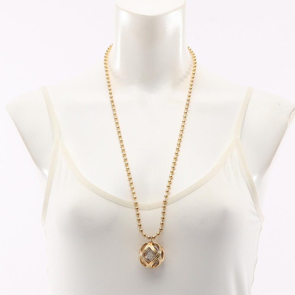 Dior Necklace Ball Gold — view 5