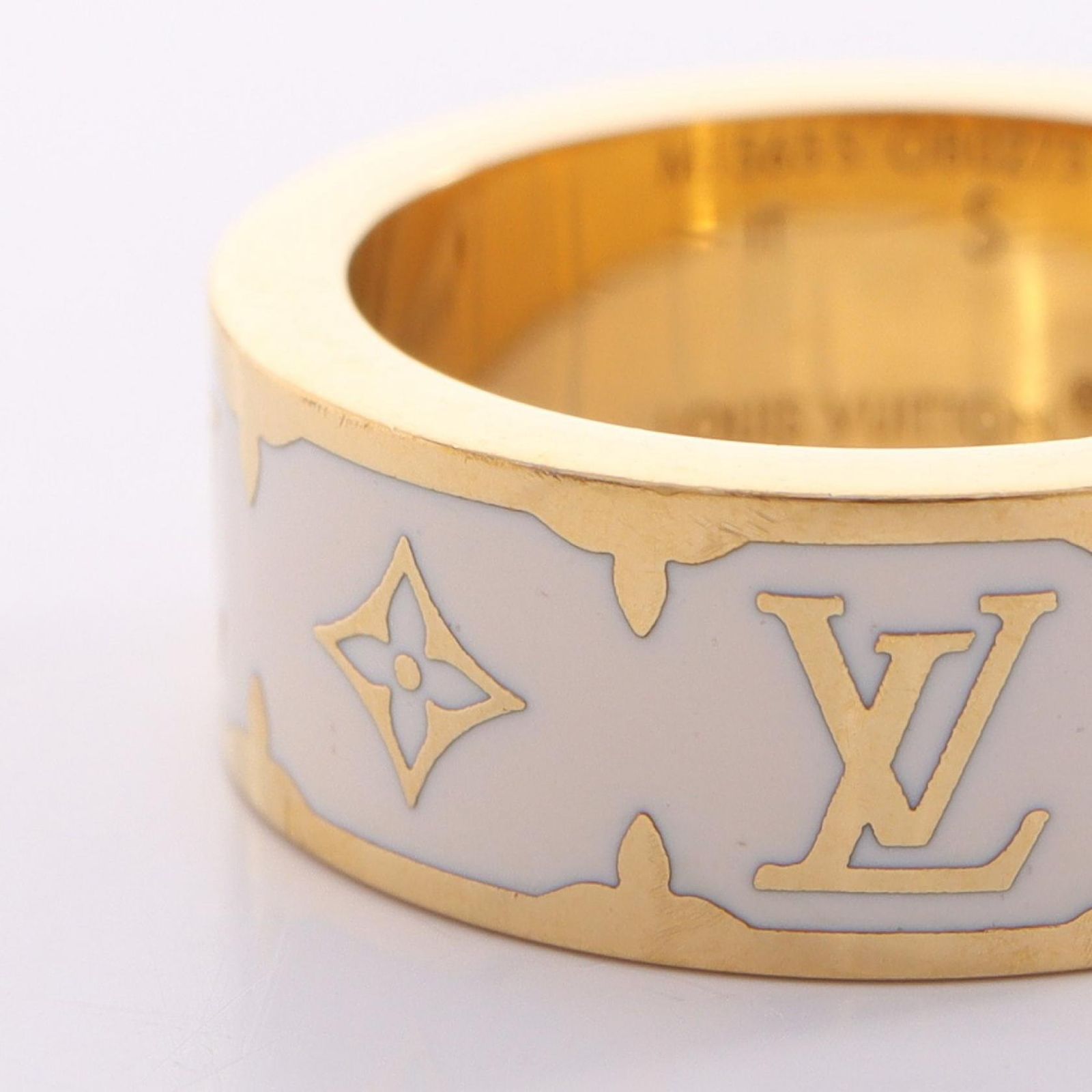 Louis Vuitton Ring Nanogram Blanc — view 6