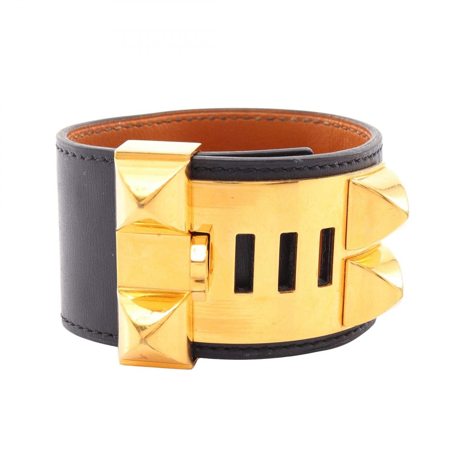 Hermes Bangle Collier de Chien Calf Bracelet — view 2