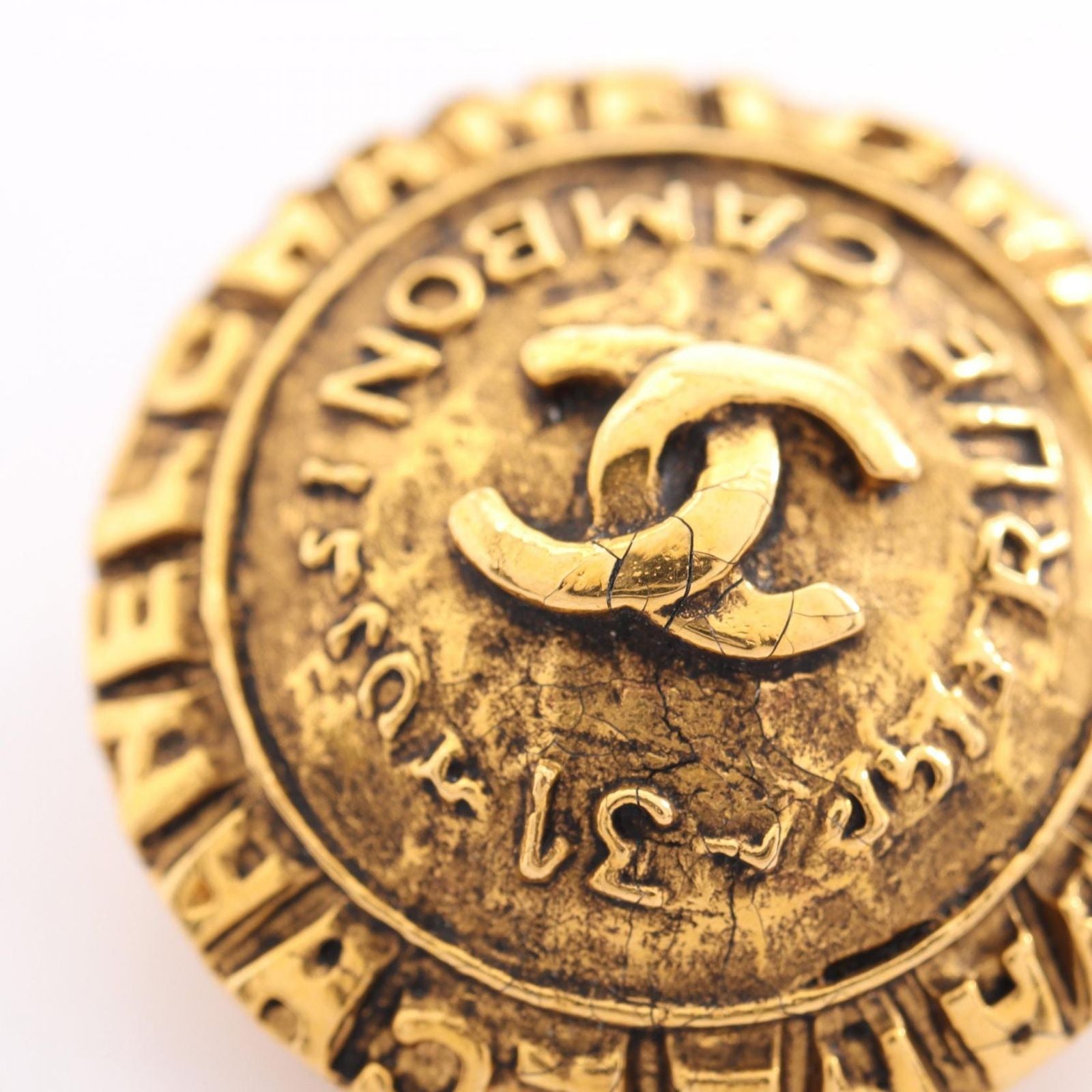 Chanel Earrings CC Logo Vintage — view 6