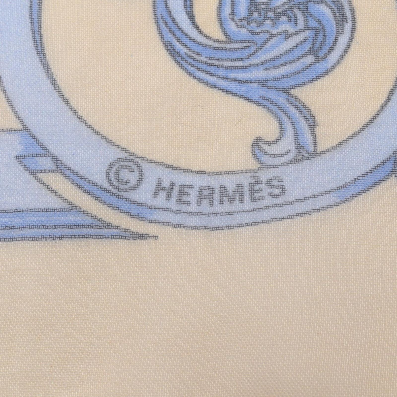 Hermes Scarf Petit Carre 45 Muslin les Tuileries Silk — view 2