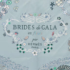 Hermes Scarf Carre 90 Brides de Gala en Fleurs Multicolor Silk — view 4