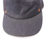 Hermes Cap Embroidery 59 Fabric Denim Cap Hat — view 7