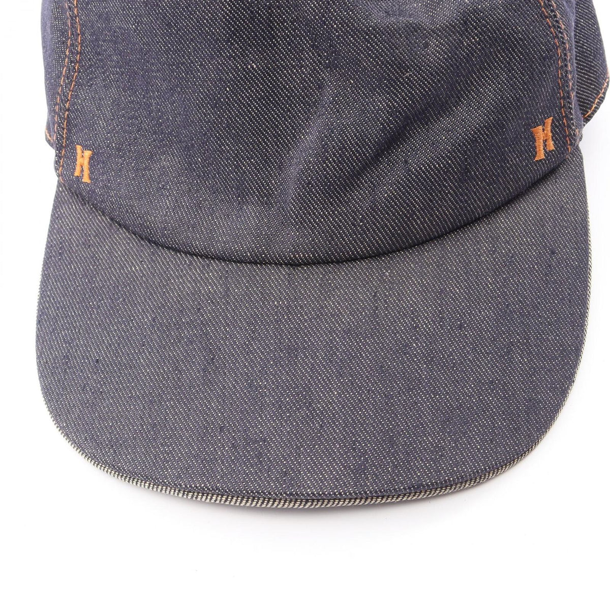 Hermes Cap Embroidery 59 Fabric Denim Cap Hat — view 7