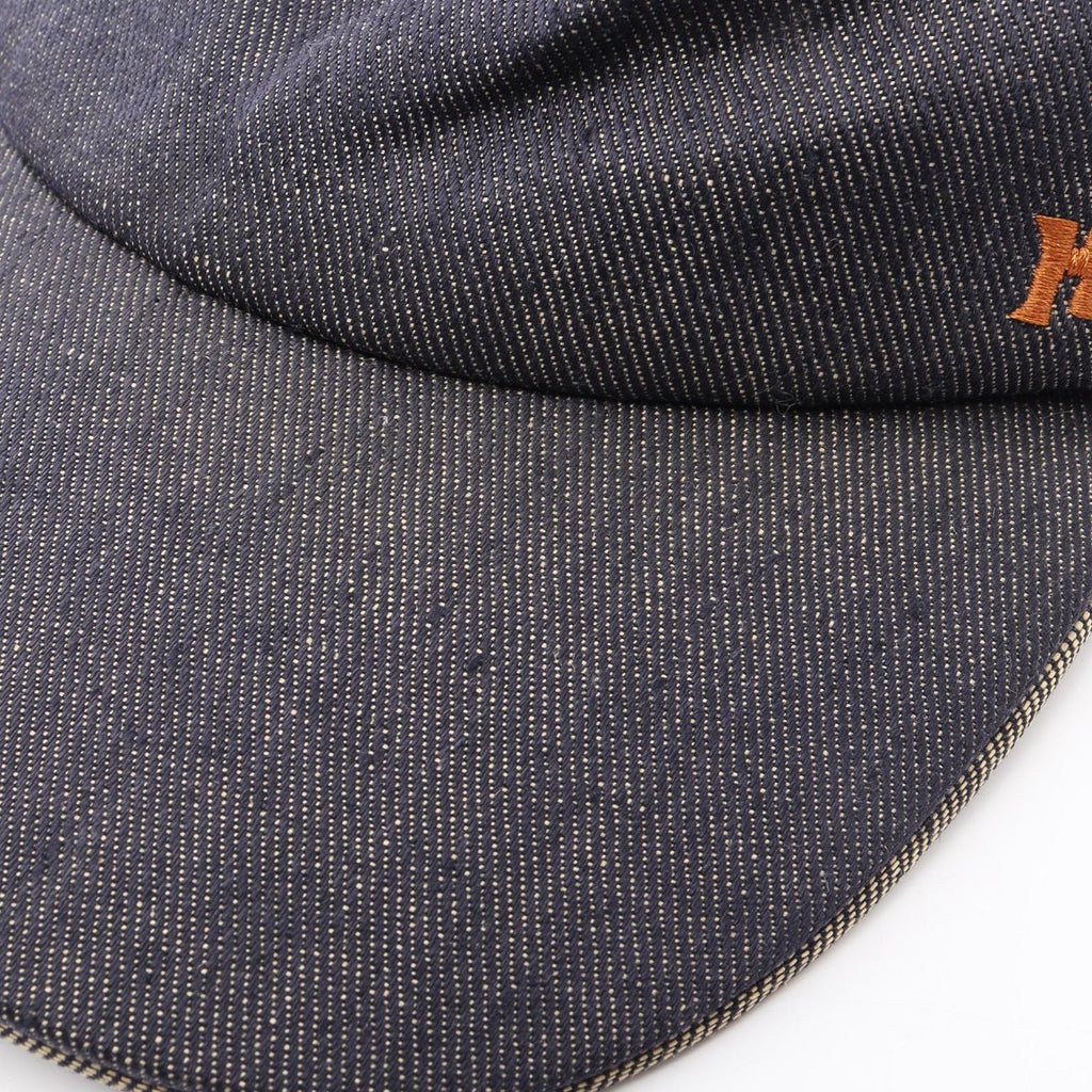 Hermes Cap Embroidery 59 Fabric Denim Cap Hat — view 8