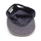 Hermes Cap Embroidery 59 Fabric Denim Cap Hat — view 3