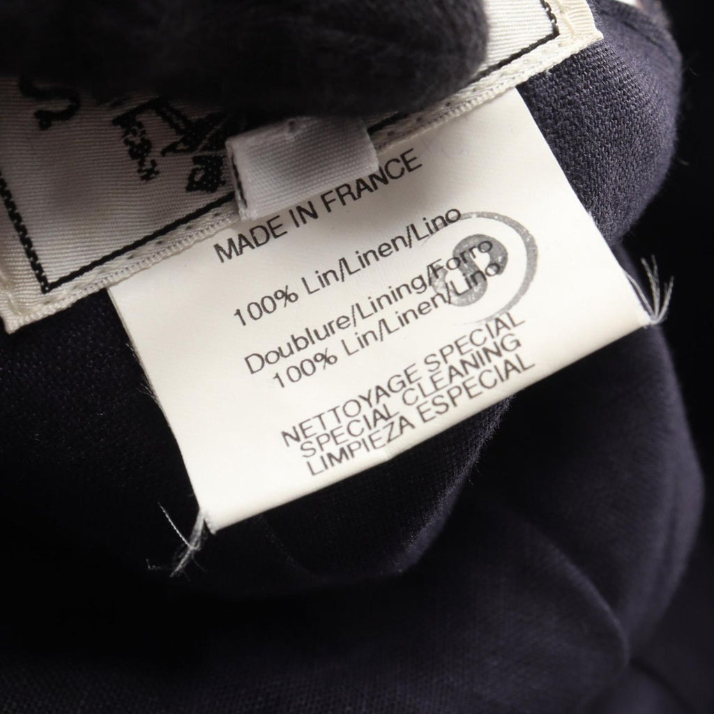 Hermes Cap Embroidery 59 Fabric Denim Cap Hat — view 5