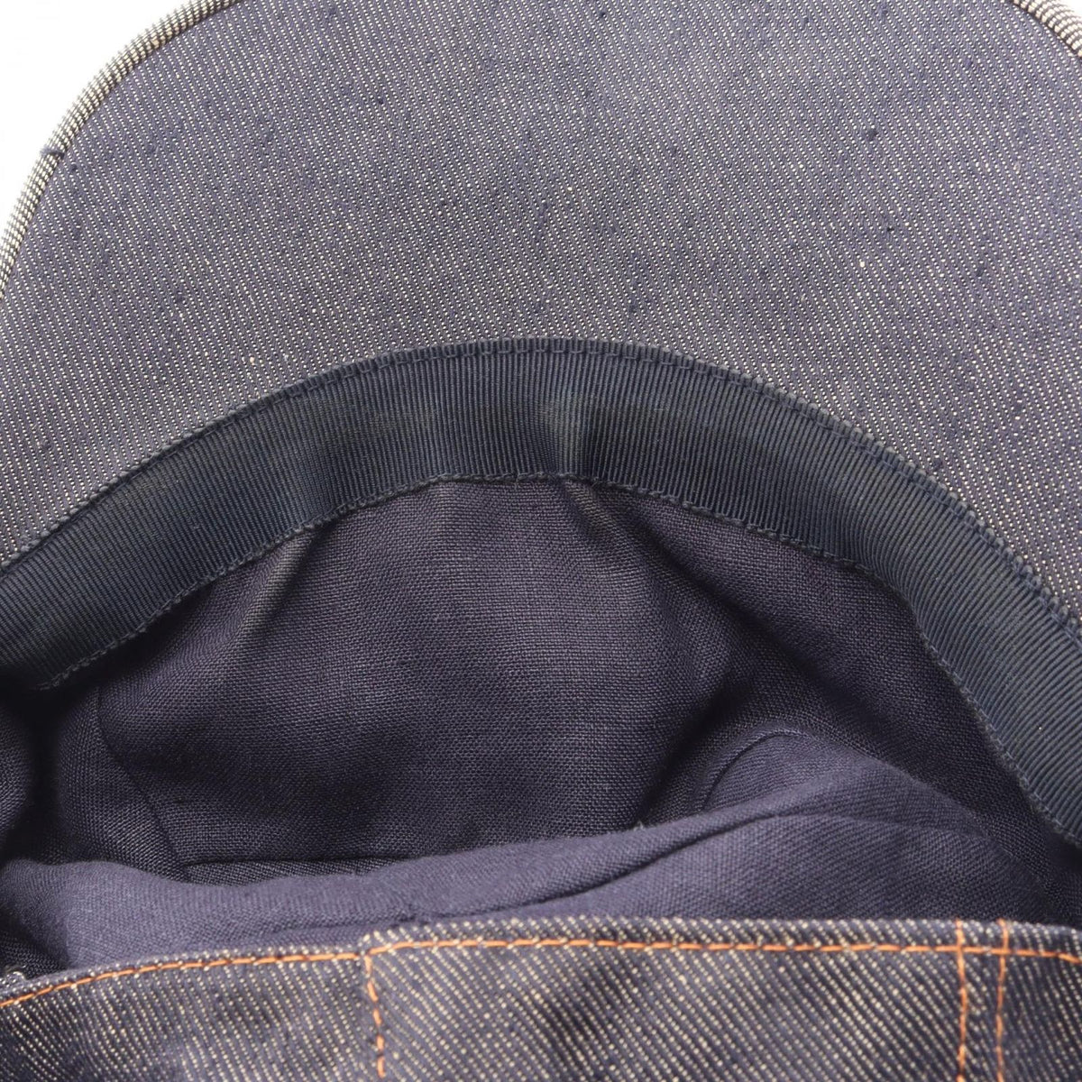 Hermes Cap Embroidery 59 Fabric Denim Cap Hat — view 6