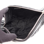 Prada Shoulder Bag Triangle Black Leather — view 3