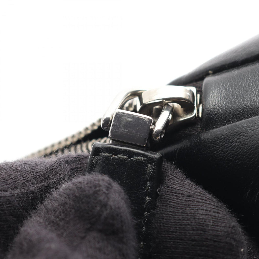 Prada Shoulder Bag Triangle Black Leather — view 6
