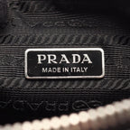 Prada Shoulder Bag Triangle Black Leather — view 4