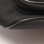 Prada Handbag Logo Jacquard Ribbon Drawstring 2-Way Black Canvas Leather Motif — view 5
